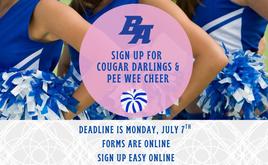 Sign up to cheer on the cougars! Photo